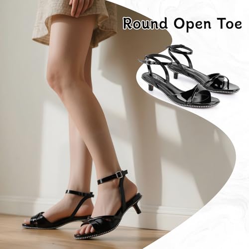 Image of Lace Up Cowboy Boots for Women Embroidered Wide Calf Cowgirl Boots Comfortable Chunky Heel Pointed Toe Trendy Western Shoes for Prom Music Festival