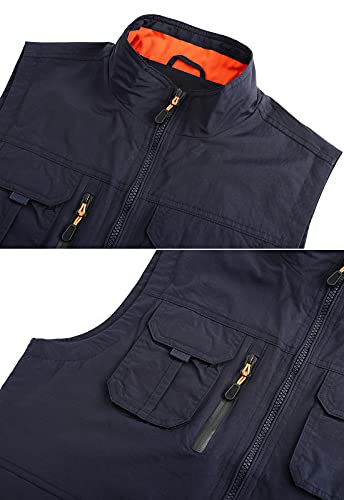 Image of Hbufnha Mens Lightweight Vest Work Travel Safari Sport Jacket Padded Puffer Vest