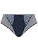 Elomi Womens Charley High Leg High Waist Brief Bikini Style Underwear, Navy, Large US