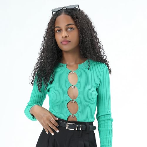 Earnda Women's Skinny Waist Belts for Jeans Dress, PU Leather Pin Buckle Thin Belt3