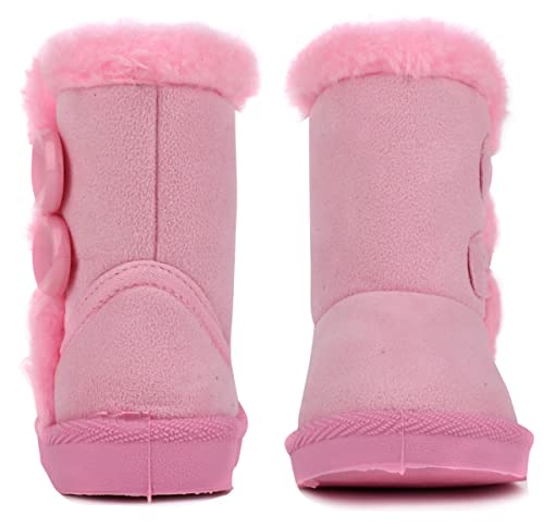 Image of Femizee Girls Boys Warm Winter Boots Kids Outdoor Snow Boots(Toddler /Little Kid)