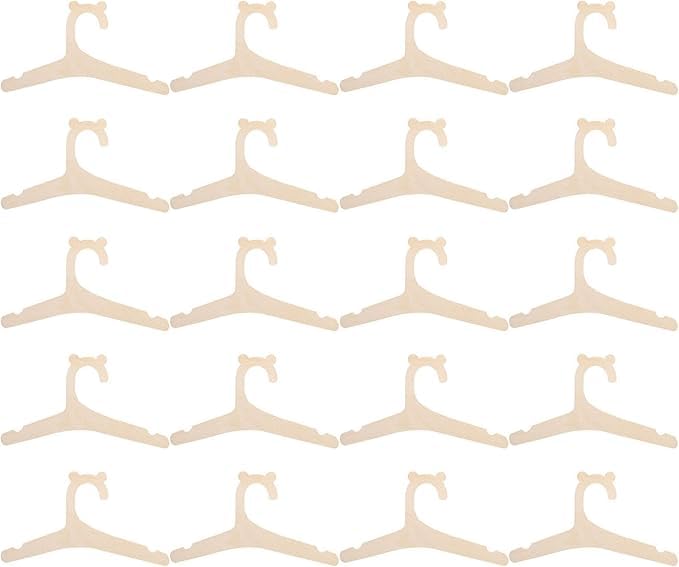 20 Perchas de Madera para Bebé   Perchas Infantiles Antideslizantes y Delgadas   Perchas de Madera para Ropa de Bebé Recién