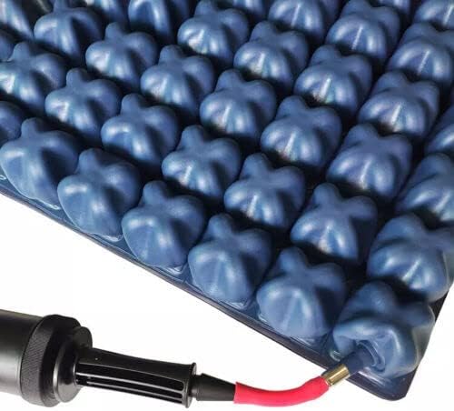 Miniatura 8 de Cojín de aire inflable para silla de ruedas de 20 x 20 x 3 pulgadas que alivia la presión. con bomba y funda. (celda de 3 pulgadas, 20 x 20 pulgadas)