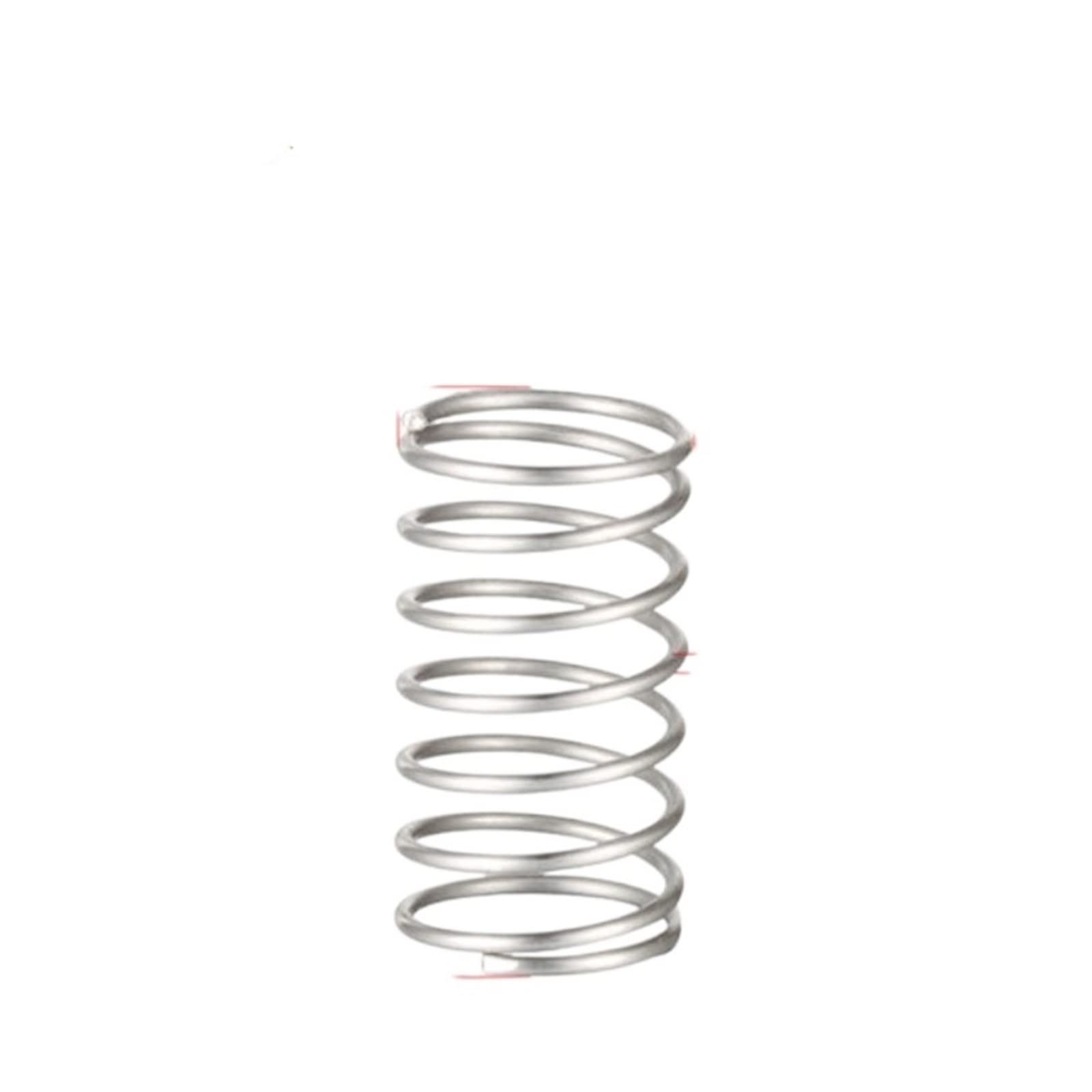 Kleine roestvrijstalen drukveer, lengte 5 mm tot 50 mm 0,4 mm Kleine roestvrijstalen drukveer, lengte 5 mm tot 50 mm 0,4 mm