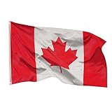 PHENO FLAGS Kanada Flagge 90x150cm - wetterbeständige Fahne mit Messingösen, 100% Polyester, robuste Doppelnaht & in lebendigen Farben - ideal für Flaggen-Liebhaber