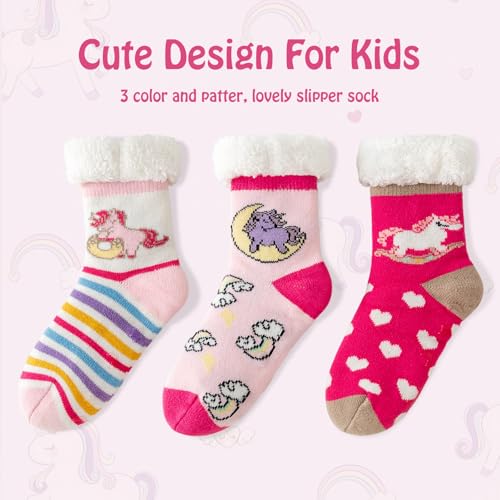 Caudblor 3 Pair Slipper Sock For Kids2