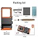ShellBox wasserdichte Handyhülle Unterwasser Wasserfeste Handy Wasserschutzhülle Handytasche Wasserdicht Schwimmen Baden Compatible für iPhone 16 15 14 13 15 Pro Max Samsung S24 Ultra (Schwarzorange)