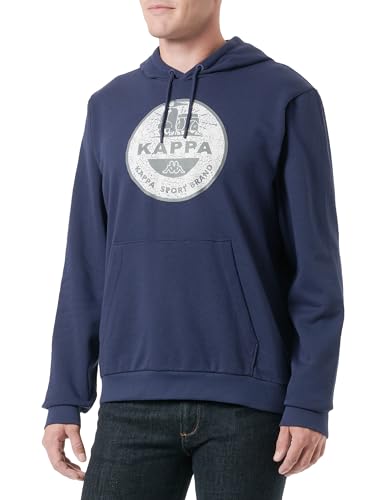 Sweat Kappa Sweascout pour homme noir en coton confortable