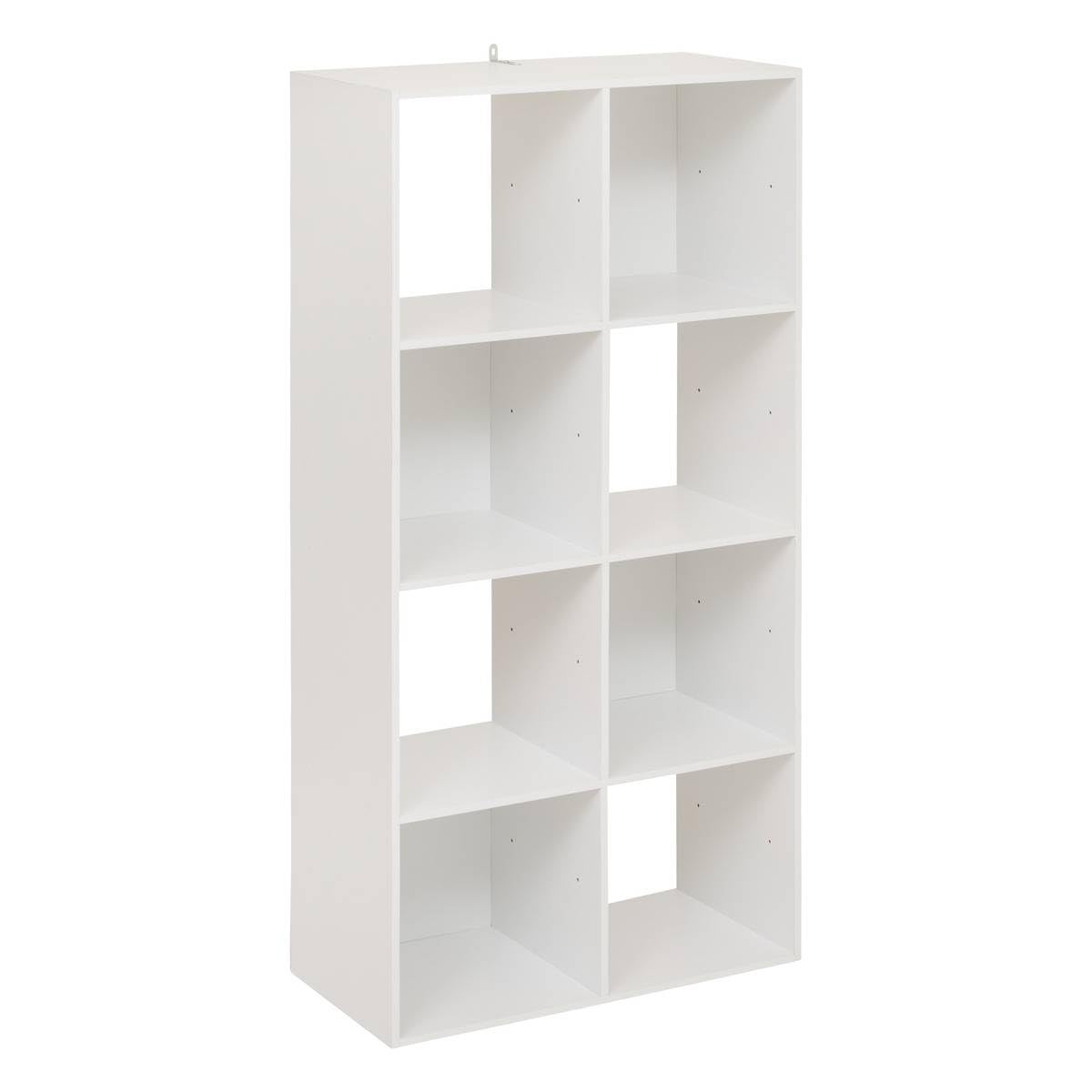 5 five simply smart 5five - Estantería Modular Mix N Modul Blanca, 8 Compartimentos, 67 x 32 x 134 cm - Almacenaje para Dormitorio, salón y Biblioteca