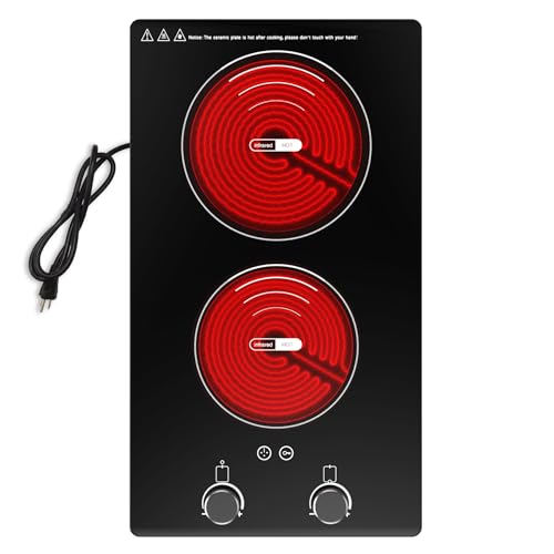 VBGK Electric Cooktop,110220v Plug In Electric Burner