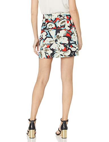 Milly Women's Gardenia Print Modern Mini Skirt, Multi, 22