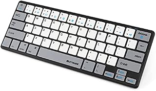 SurnQiee 64-Key Bluetooth 60% Compact Type Portable Wireless Bluetooth Keyboard would compatible with MacBook, iMac, iPhone and iPad (Black)