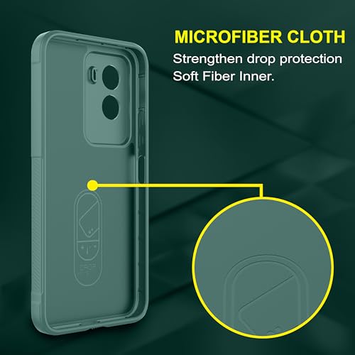 Image of Zapcase Back Case Cover for Poco M7 Plus 5G | Compatible for Poco M7 Plus 5G Back Cover | Liquid Silicon Magic Case with Camera Protection | Dark Green