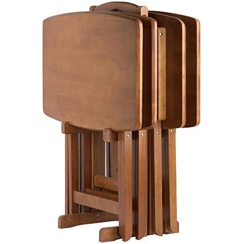 Winsome Wood Dylan Snack Table Teak Cover