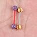 CrazyPiercing Wholesale 14g Tongue Rings Barbells Assorted Colors 110 PCS Acrylic Ball