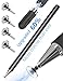Produktbild Stift Stylus Eingabestift Pen Pencil Touchstift Kompatibel Für Apple IPad Pro Mini Air Tablets Touchscreen iPhone Surface Samsung Präzision Kapazitive Laptop Tablet Galaxy Tab Disc (Black)