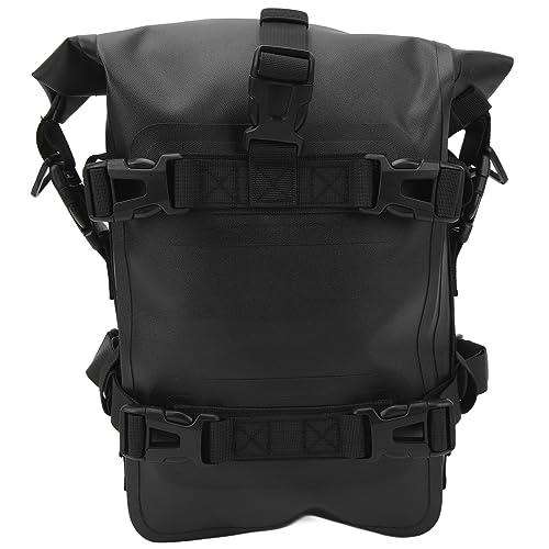Bolsa lateral universal para barra de choque de motocicleta de 4L con liberación rápida, bolsa trasera para motocicleta para viajes, color negro miniatura 6