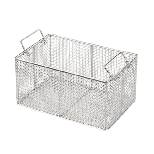 Cesta de lavado de alta temperatura con estructura rectangular perforada de 30x50 cm 2