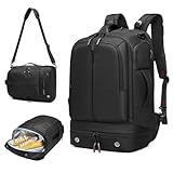 最安！[ASEKIHA] リュック リュックサック ビジネスリュック バックパック 大容量 3way マチ拡張 17インチ PCラップトップバック 撥水加工 耐衝撃 多機能 盗難防止 防水 通勤 出張 旅行 通学 メンズ 人気 おしゃれ 靴/弁当収納