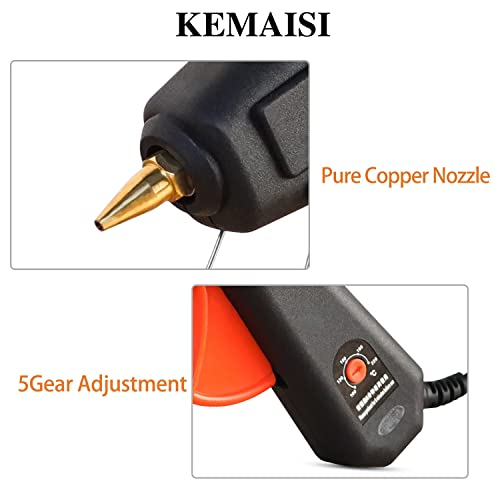 Kemaisi , 100W Full Size Hot Glue Gun Kit With 30Pcs Premium Hot Glue Sticks, Temperature Adjustable Heavy Duty , Best Large Glue Gun For Crafts #TOP4
