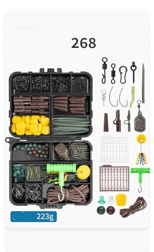 Kit de pesca para carpa con 268 piezas miniatura 3