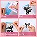 Honoson 16 Pcs Credit Card Skin Cover Set Debit Card Stickers Elegant Waterproof PVC ID Cover Anti-wrinkling for Transportation Fun Gift Idea(Bow,Black)