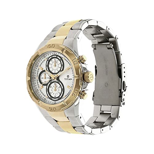 Titan Regalia Chronograph Silver Dial Men's Watch-NN9308BM01/NP9308BM01 - Image 3