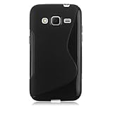 Creazy® TPU Rubber Case Cover Skin For Samsung Galaxy Core Prime/Prevail LTE G360 (Black)