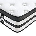 Inofia King Size Mattress Memory Foam 5FT, 11 Inch Hybrid Sprung Mattress with Fire Resistant, Responsive Zoned Support & Motion Isolated,100 Night Home Trial, LUXE Collection