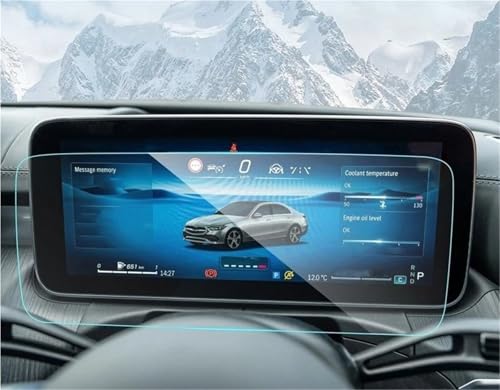 Verre trempé Mercedes CLE anti-rayures pour écran LCD 12,3 pouces