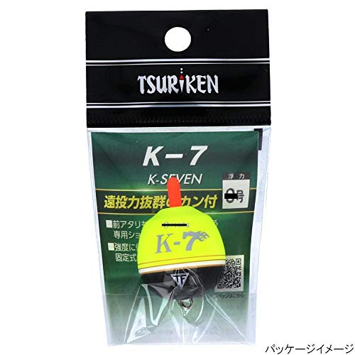 Amazon | 釣研(TSURIKEN) ウキ K-7 イエロー 00号 | 釣研(TSURIKEN