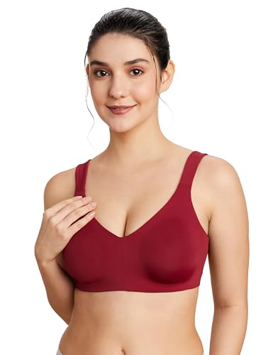 Image of Symbol Premium Nylon Blend Women's Minimiser Bra (Non Padded,Wired,Full Coverage,Broad Cushioned Strap,4 Way Stretch Fabric)