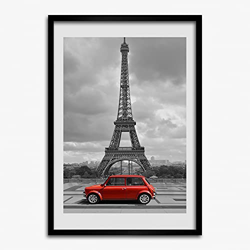 Cadre en bois Tour Eiffel 50x70 Tulup tableau qualite premium salon