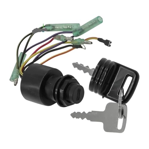 Interrupteur à clé pour bateau compatible avec le boîtier de commande hors-bord 87-17009A5