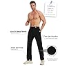 Idtswch 30/32/34/36/38/40 Long Inseam Mens Tall Sweatpants Open Bottom Joggers Athletic Yoga Pants with Pockets