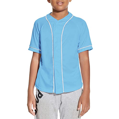 Image of Yuji Itadori Kids Baseball Jersey Button Boys Short Sleeve T-Shirts Hip Hop Fashion Casual Sports Solid Color Shirt