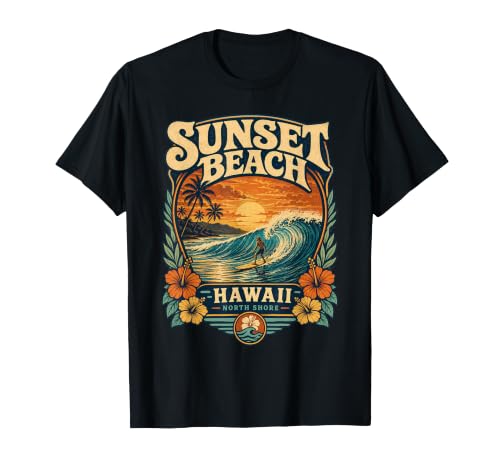 Sunset Beach Oahu Surfing Surf Spot Hawaii T-Shirt