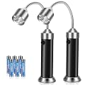 ZPGTE Grill Light - Christmas Stocking Stuffers Presents for Men, BBQ Grilling Accessories for Outdoor Grill, LED Barbecue Light with Magnetic Base & 360° Flexible Gooseneck, Batteries Included-2 Pack