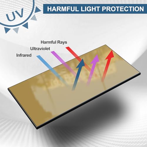 TRQWH 5-Pack Gold Glass Lens