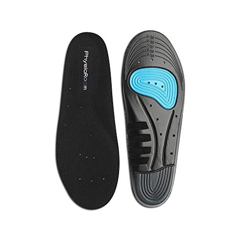 Physioroom Plantillas Ortopédicas de Gel Ortopédico: Absorben Los Golpes para Reducir El Dolor en Los Pies, en El Talón E Irritaciones Fascitis Plantar: para Caminar, Excursionismo, Entrenamiento