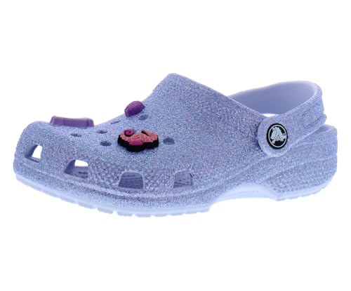 Image of Crocs Classic Glitter Sea Friends Clog Infant /Toddler Shoes Size 5, Color: Purple /Dreamscape-Purple