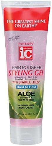 Fantasia Hair Polisher Styling Gel With Sparkle Lites, 8.7 Ounce