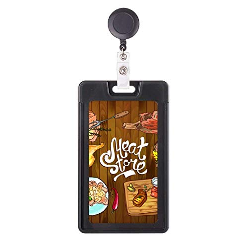 Porte-badge rétractable Meat Store pour éviter la perte de vos clés