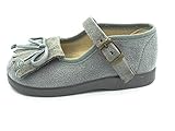  PULIDINES - Mercedita bamara con Adorno de Flecos Bebé niña Talla: 22 Color: Gris