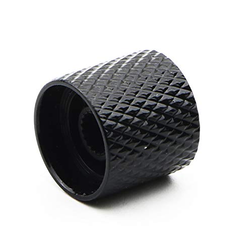 Swhmc 4Pcs Black Metal Guitar Control Knob Volume Tone Control Dome Knobs Guitar Bass Parts #TOP2