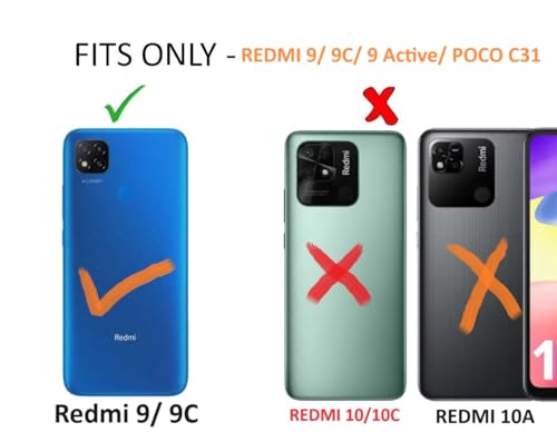 Image of COVERBLACK Rubber Back Cover for Mi REDMI 9ACTIVE - Transparent