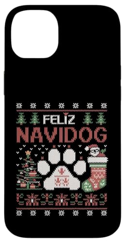 Feliz Navidog - �ʔ����N���X�}�X �� �ʟ����A�O���[�N���X�}�X �X�}�z�P�[�X iPhone 14 Plus �p