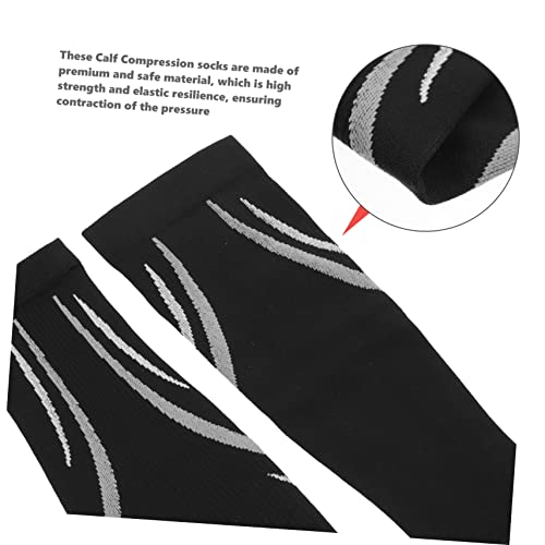 Beavorty 3 Pares De Mangas De Compressão Para Panturrilha Meias Esportivas Masculinas Protetores De