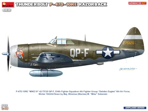 Miniart 1:48 P-47D-10RE Thunderbolt kit avancé pour assemblage de collection historique - 2