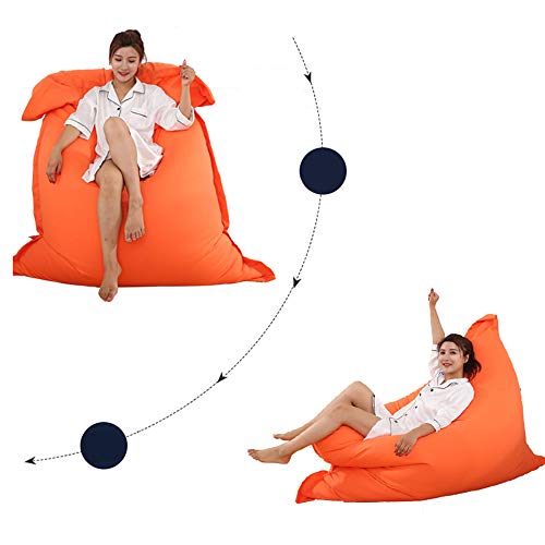 Riyifer Bean Bag Chair Sofa Cover Without Filler, Suede Fabric Lazy Lounger High Back Large Bean Bag Storage Chair Couch Cover For Adults And Kids-With Independent Liner Sleeve,Aqua Green,140X180Cm #TOP2